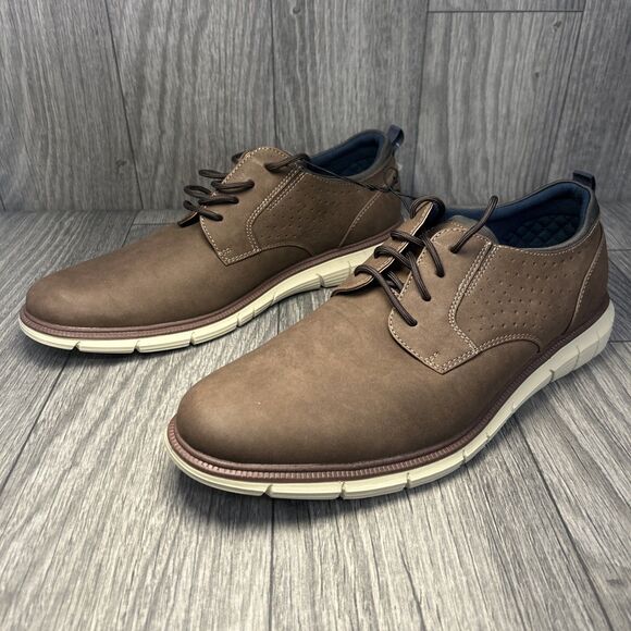 Dockers Men’s Casual Oxford Shoes Brown Lace-Up Comfort Sole Size 13M New main image 4